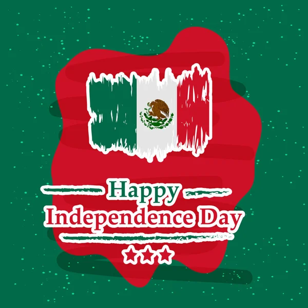 メキシコ独立記念日の要素のイラスト背景 — ストックベクタ