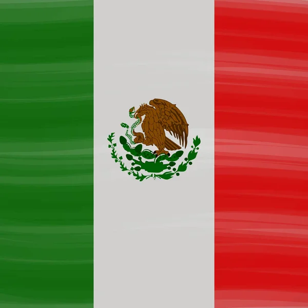 Meksika Nın Bağımsızlık Günü Geçmişinin Resmedilmesi — Stok Vektör
