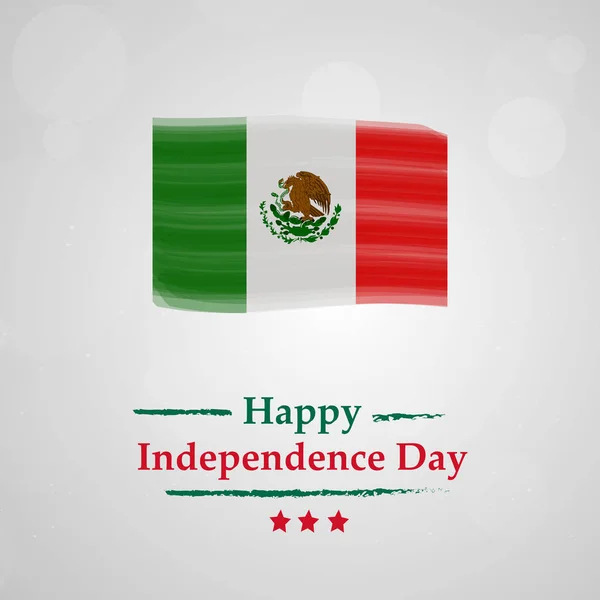 Ilustración Elementos Del Día Independencia México Antecedentes — Vector de stock