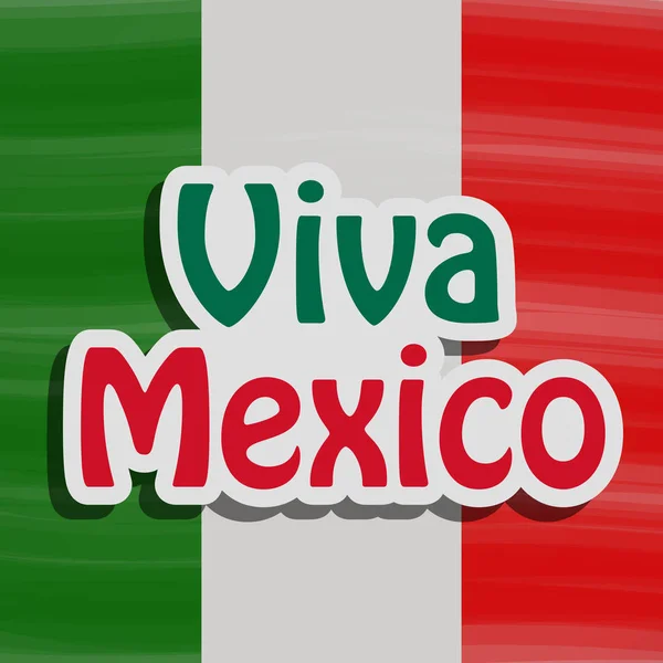 墨西哥独立日背景说明 — 图库矢量图片
