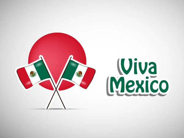 Ilustración Elementos Del Día Independencia México Antecedentes — Archivo Imágenes Vectoriales