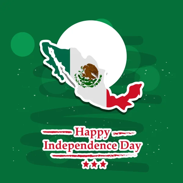 Illustration Éléments Jour Indépendance Mexique Contexte — Image vectorielle