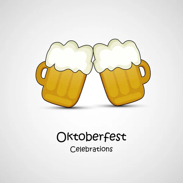 Bira Festivali Oktoberfest Arka Planının Örnekleri — Stok Vektör