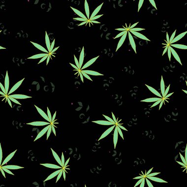 esrar desen dikişsiz siyah arka plan baskı kumaş baskı üzerinde kadın ve erkek için T-shirt giysiler plastik baskı kapakları doğa bırakır