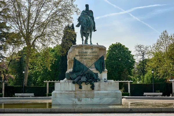 Madrid Spanje April 2018 Monument Aan Spaanse Algemene Arsenio Martinez — Stockfoto