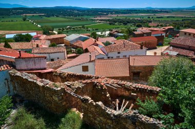 Soria, Castilla Y Leon, İspanya - 24 Mayıs 2017: Görünüm, Valdegena, yazar Avelino Hernandez doğduğum küçük köyü.