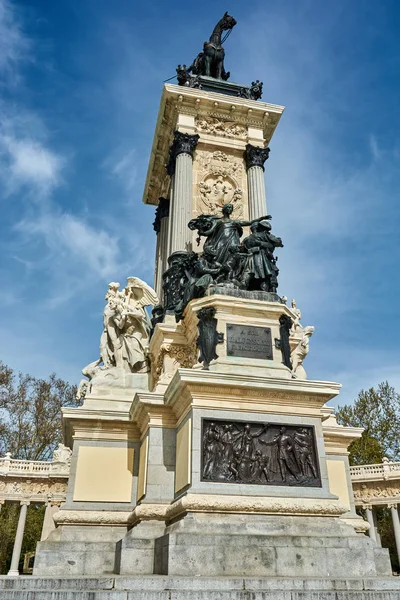 Madrid Spanje April 2018 Weergave Van Beelden Van Het Monument — Stockfoto