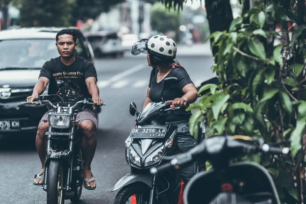 Bali Indonesia Mei 2018 Lalu Lintas Jalan Bali — Stok Foto