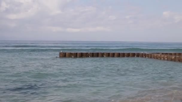 Vlny oceánu. Ostrov Bali. — Stock video