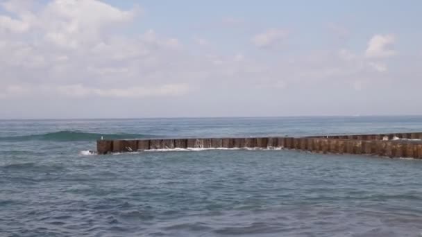 Des vagues océaniques. Bali île . — Video