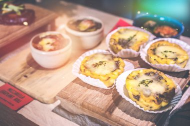 Vegan gıda arka plan. Bali dili restoran. Endonezya.