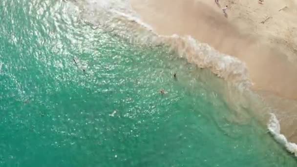 Impresionante Video Aéreo Drones Playa Tropical Isla Bali Países Bajos — Vídeos de Stock