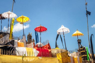 Bali dili Tapınağı Ubud, Gianyar geleneksel töreni sırasında.