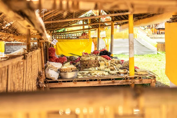 Templo balinés durante la ceremonia tradicional en Ubud, Gianyar . —  Fotos de Stock