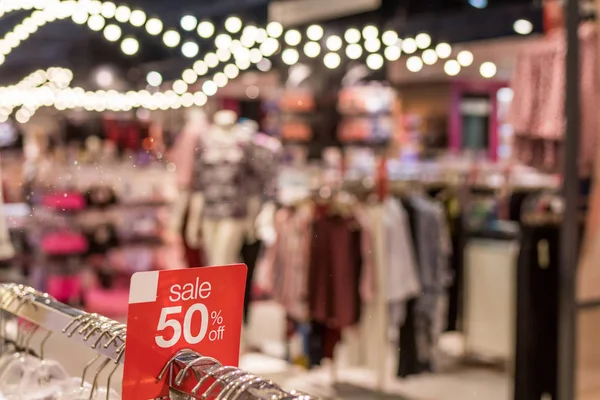 Sinal de venda no shopping. Etiqueta de desconto. Banguecoque . — Fotografia de Stock