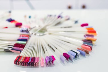 Güzellik Salonu palette örnekleri çivi. Tasarım çivi. Moda kavramı. Güzellik kavramı.
