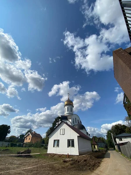 Russian church at sunny day. — Stock Photo, Image