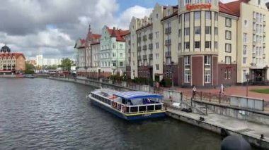 KALININGRAD, RUSSIA - 18 Eylül 2020: Kaliningrad 'daki ünlü balıkçı köyü.