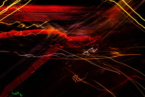 Urban galaxy. Original light painting, long exposure. Abstract photography.