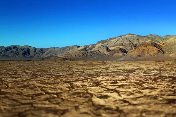 Bad Water Deepest Point Usa Saltsee Mixed Minerals Desert Valley — Stock Photo, Image