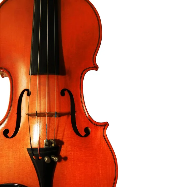 1937 Old Violin White Background — Stock Photo, Image