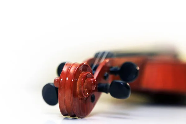 1937 Violino Velho Fundo Branco — Fotografia de Stock