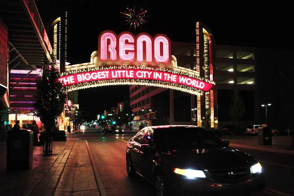 Signo Positivo Reno Nevada — Foto de Stock