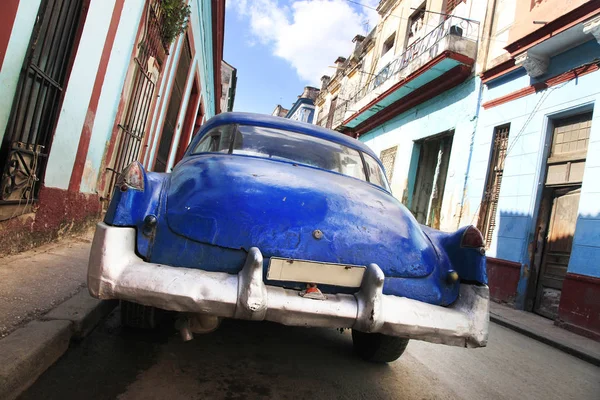 Vintage Classic Oldtimer Car Old Town Havana Cuba — Stock Photo, Image