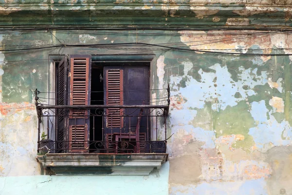 Old Balcony Isolated Cement Wall — Stock Photo, Image