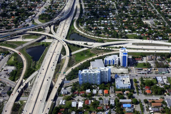 Junção de estradas em Miami — Fotografia de Stock
