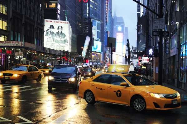 多雨的纽约 免版税图库图片