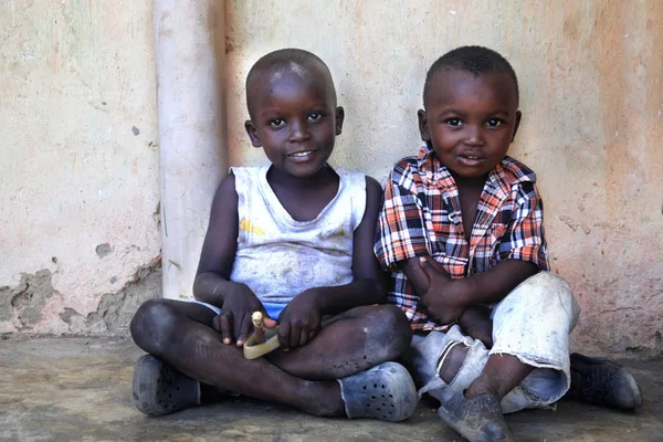 Ukunda, Kenya'dan Afrikalı çocuklar. Afrika — Stok fotoğraf