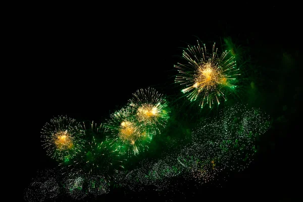 Una Imagen Hermosa Celebración Fuegos Artificiales Imágenes de stock libres de derechos