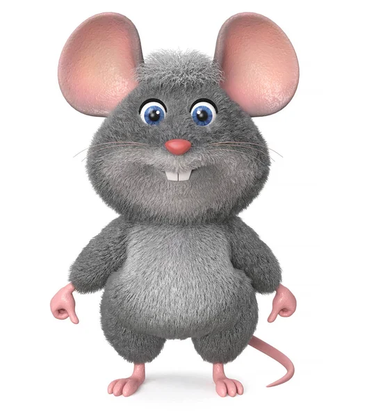 Illustration Home Wrecker Look Rat Illustration Funny Mouse — Stock Photo, Image