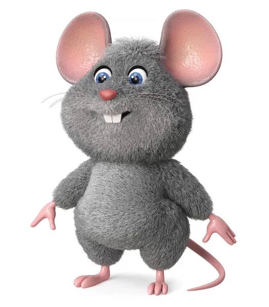 Illustration Home Wrecker Look Ratte Illustration Funny Mouse — Stockfoto