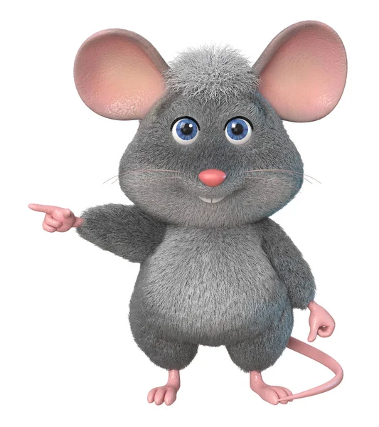 Illustration Home Wrecker Look Ratte Illustration Funny Mouse — Stockfoto