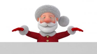 Poster/ 3d illüstrasyon Noel tebrik masal karakterleri ile 3d illüstrasyon Jolly Noel Baba