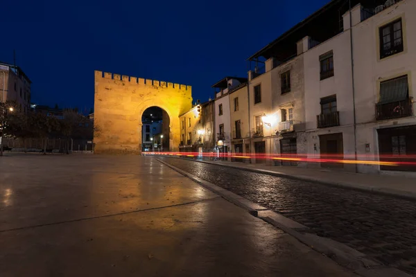 Portão Elvira Antigo Acesso Cidade Granada — Fotografia de Stock