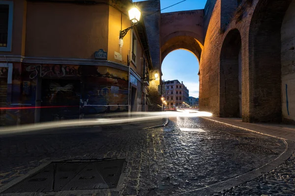 Elvira Street Access Old City Granada — Stock Photo, Image