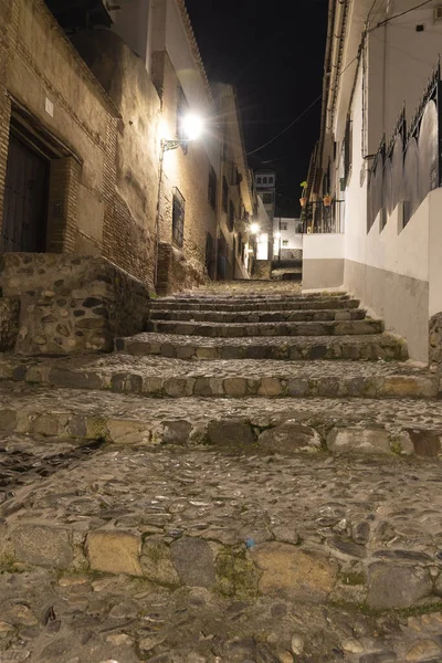 Geplaveide Straat Van Albaicin Granada — Stockfoto