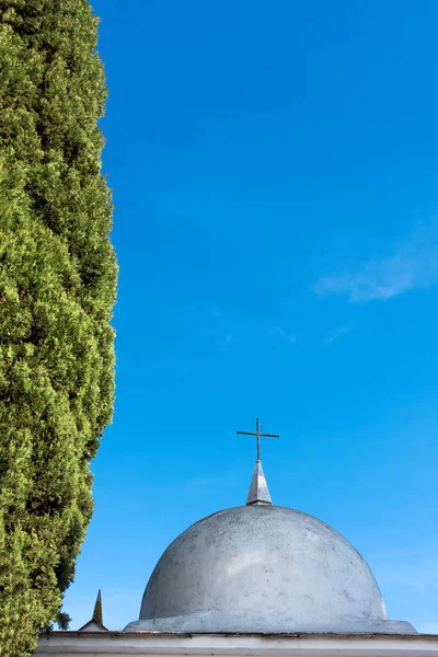 Купол Могилі Кипарисі Цвинтарі — стокове фото