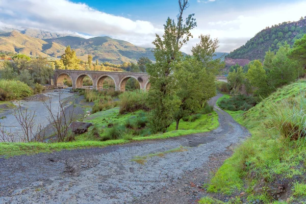 Híd Orgiva Bejáratánál Granada — Stock Fotó