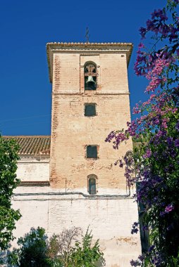 Granada, Alpujarras 'taki küçük bir köydeki Fas kulesi.