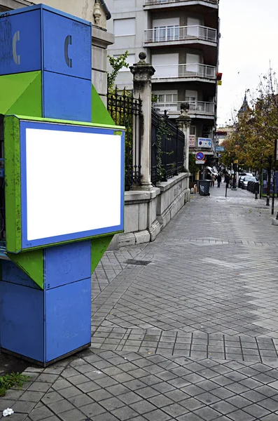 Ancienne Cabine Téléphonique Avec Espace Vide Pour Publicité — Photo