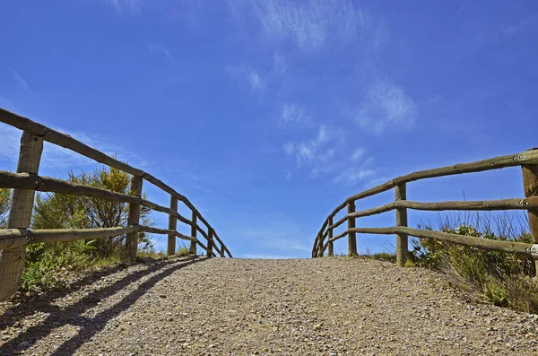 Way Heaven Wooden Railing — Stock Photo, Image