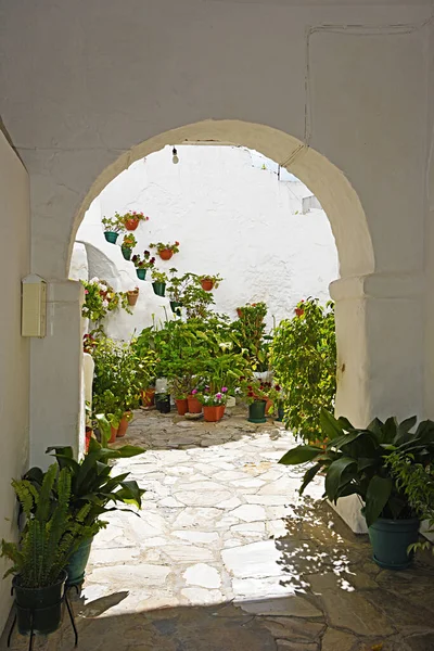 Andalusischer Innenhof Typisches Dorf — Stockfoto