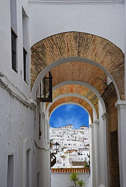 Cadiz省Vejer Frontera的典型街道 — 图库照片