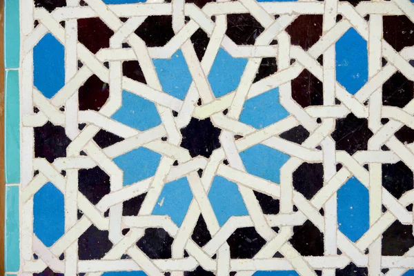 Детали Керамики Qubba Дворца Almajarra Гранада — стоковое фото