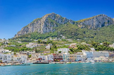 İtalya 'nın Capri adası manzarası