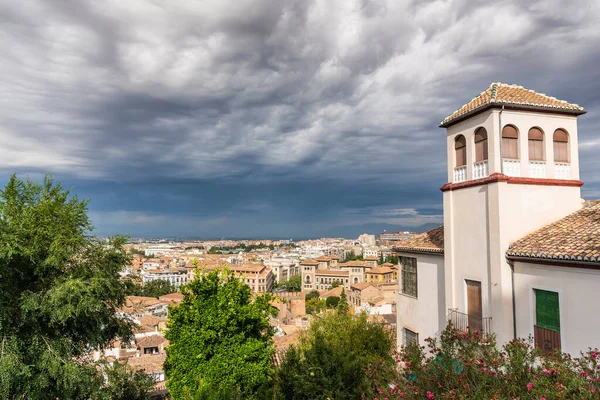 Utsikt Över Granada Från Albaicin Grannskapet — Stockfoto